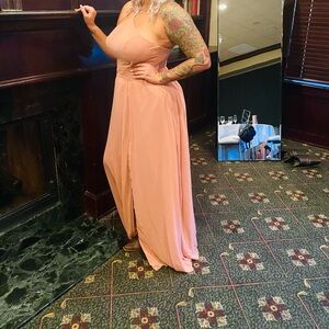 Dusty rose bridesmaid dress